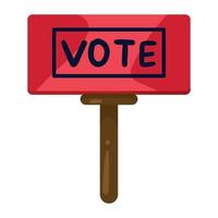vote word in banner vector