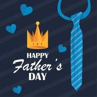 happy fathers day card vector