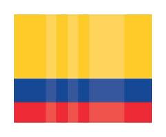colombian flag emblem vector