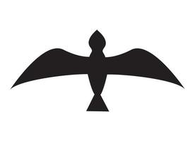 seagull bird flying silhouette vector