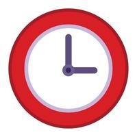 red time watch vector