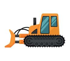 crawler dozer vehicle construction vector