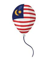 malaysian flag in balloon helium vector