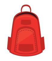 red schoolbag supply vector