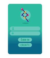 molecule access login template vector