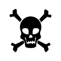 danger skull signal vector