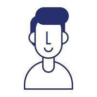 man blue avatar vector