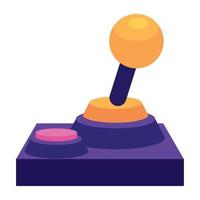 retro video game joystick vector