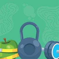 apple and weights vector
