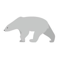 oso polar animal salvaje vector