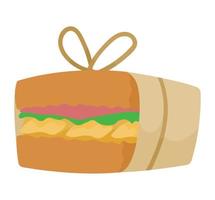 picnic sanwich packing vector