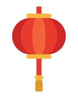 japanese culture circular lamp vector