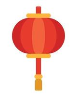 japanese culture circular lamp vector