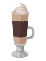 coffee flavor milkshake vector