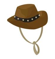 accesorio de sombrero de vaquero vector