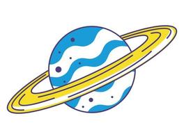 saturn planet space outer vector
