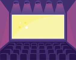 cinema entertainment room vector