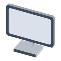 desktop computer tech vector