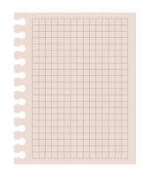 notebook sheet school supply vector