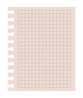 notebook sheet school supply vector