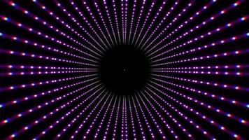 lumières de cercle de néon d'hypnose rougeoyantes video