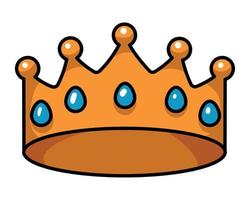 crown old school tattoo vector