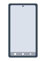 smartphone front device technology vector