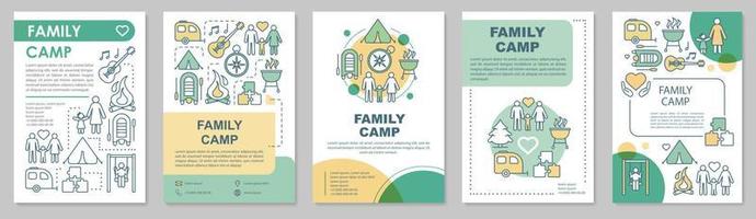 Family, parents and children, kids brochure template layout. Flyer, booklet, leaflet print design with linear illustrations. Vector page layouts for magazines, annual reports, advertising posters..