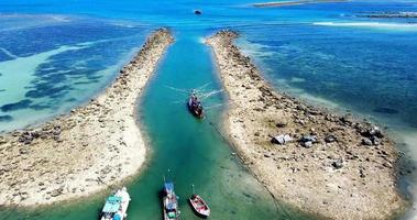 Beautiful aerial view of the sea. The sea view of Koh Samui in Thailand is beautiful and relaxing. Concept of marine tourism in Thailand video