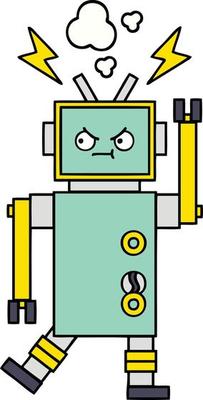 cute cartoon robot