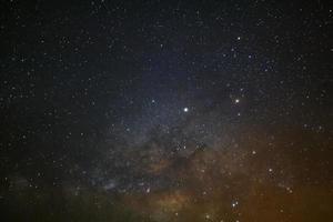 Close-up of Milky Way Galaxy, Long exposure photograph, with grain photo