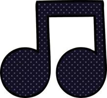 comic book style cartoon musical note vector