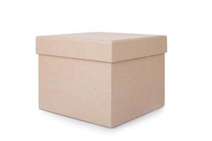 Cardboard box isolated on a white background photo