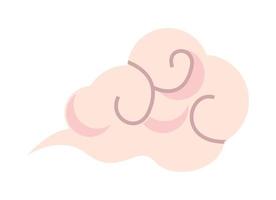 chinese cloud floating vector