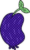 cartoon of a sprouting bean vector