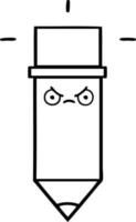 line drawing cartoon pencil vector