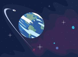 earth and planets vector