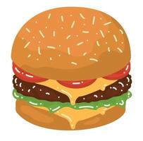 burger fast food vector