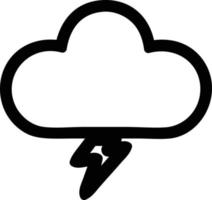 storm cloud icon vector