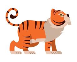 chinese tiger beast vector