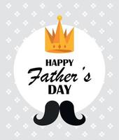 happy fathers day poster vector