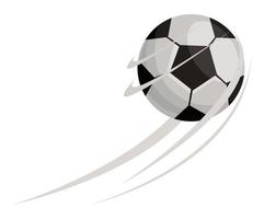 tiro globo fútbol deporte vector