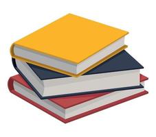 pile text books vector