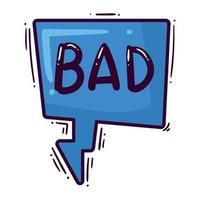 bad comic expression word vector