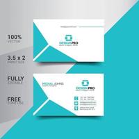 Modern Corporate Minimalist Trendy Business Card Design vector