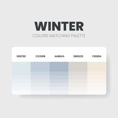 Winter Palettes - How to Match to Pale Colours