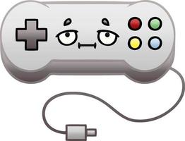 gradient shaded cartoon game controller vector