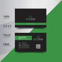 Modern Corporate Minimalist Trendy Business Card Design vector