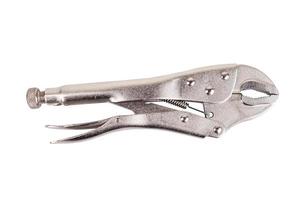 locking pliers isolated on a white background photo