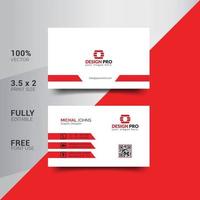 Modern Corporate Minimalist Trendy Business Card Design vector